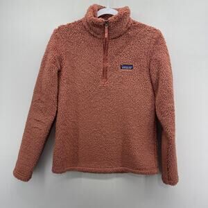 Patagonia Worn Wear Los‎ Gatos 1/4-Zip Fleece Jacket Womens Small Century Pink